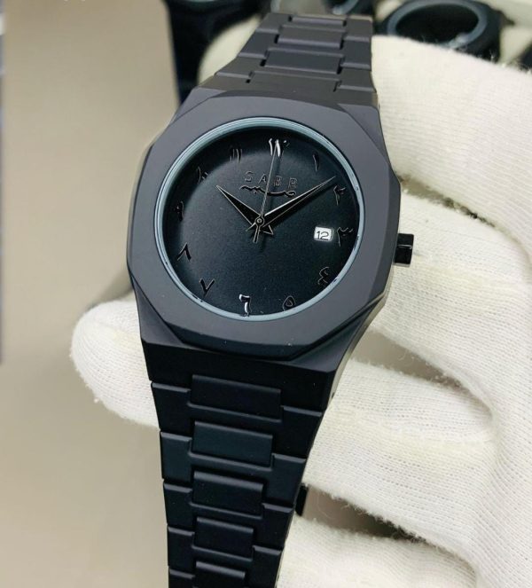 Full BLACK AURA Quartz Watch – Lightweight Design, , Premium Quality & Finish